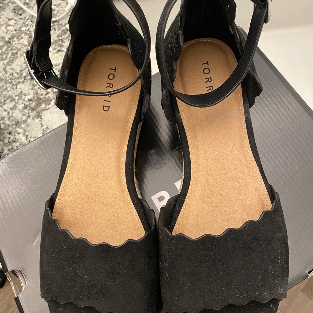 Black espadrilles from Torrid!